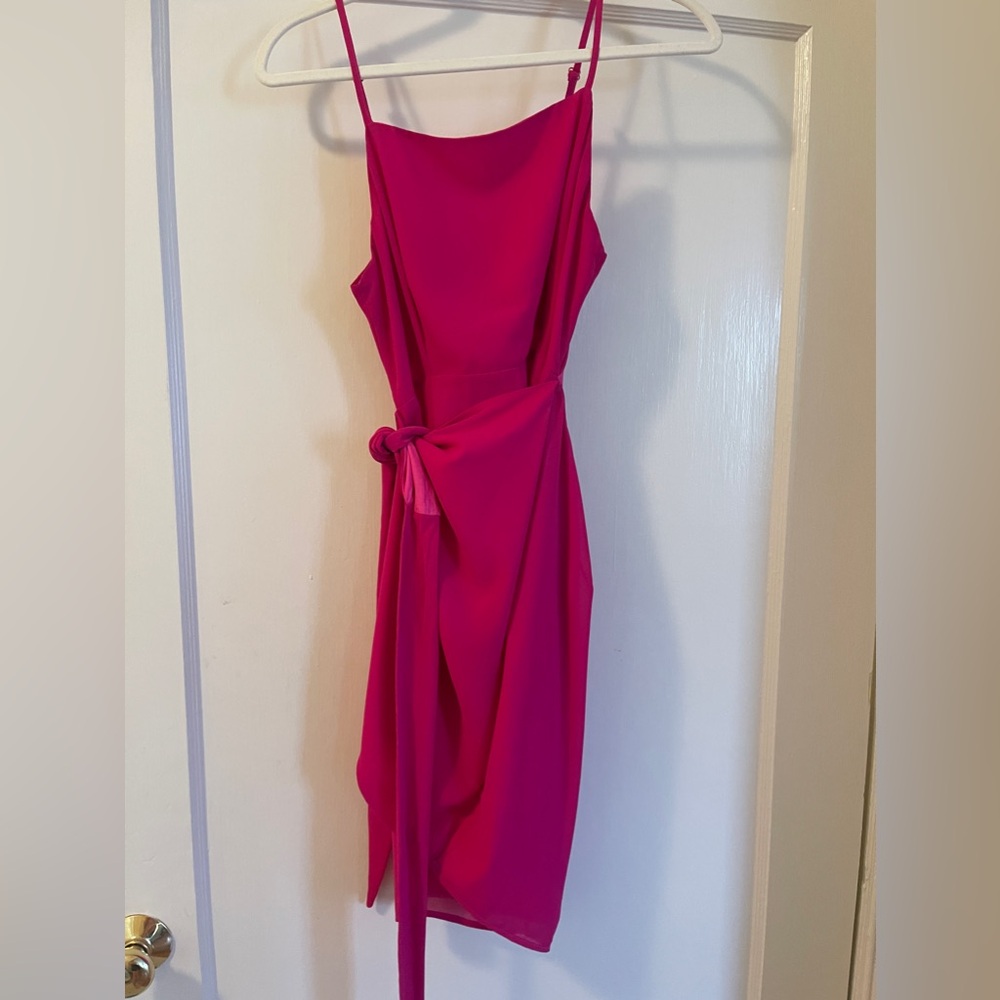Revolve Superdown Pink Wrap Dress